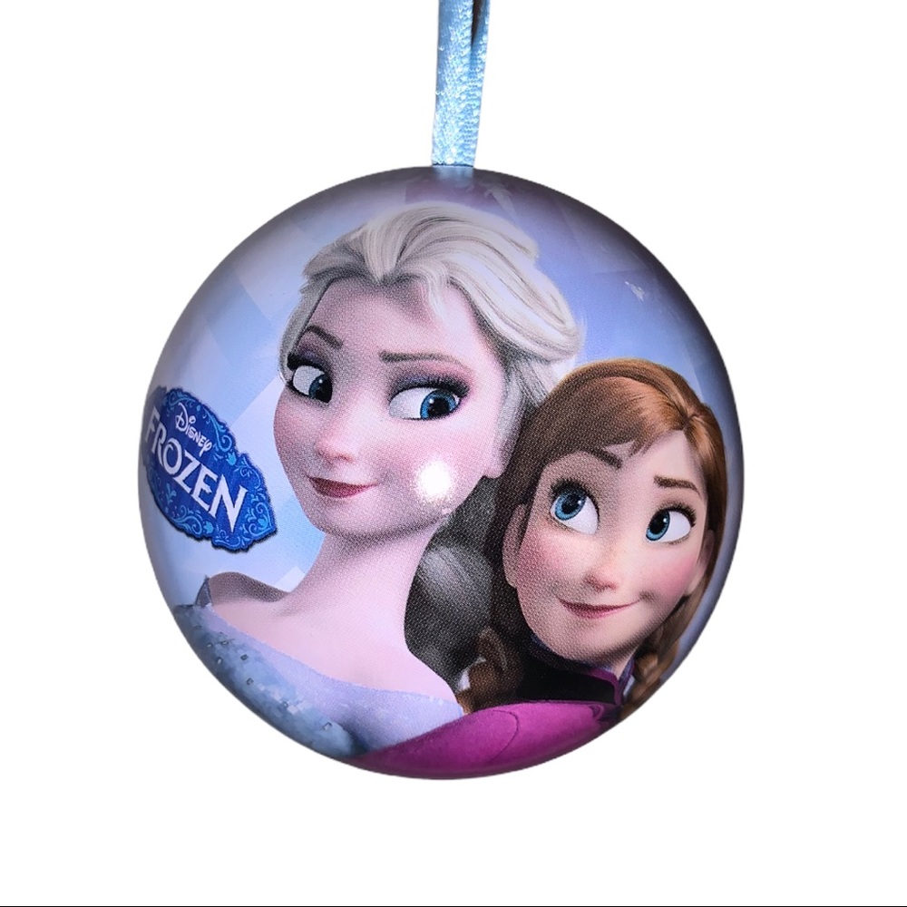 5/$25 Disney Frozen Fillable Christmas Tree Ornament hanging ribbon